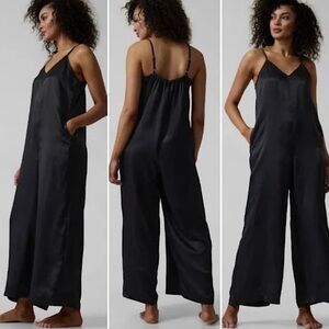 ATHLETA CALM COOL ROMPER JUMPSUIT IN BLACK XL NWT